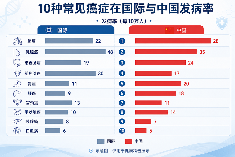 10种常见癌症在国际与中国发病率.png